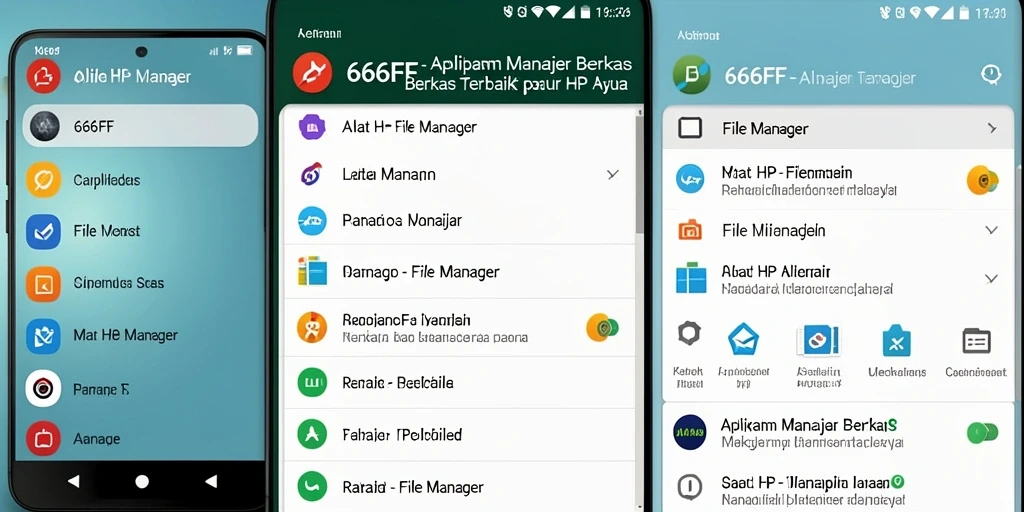 Antarmuka 666FF yang intuitif untuk manajemen berkas.