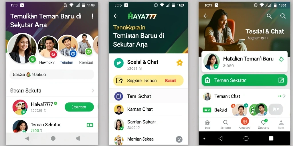 Antarmuka HAYA777 yang menarik untuk berinteraksi dengan teman sekitar.