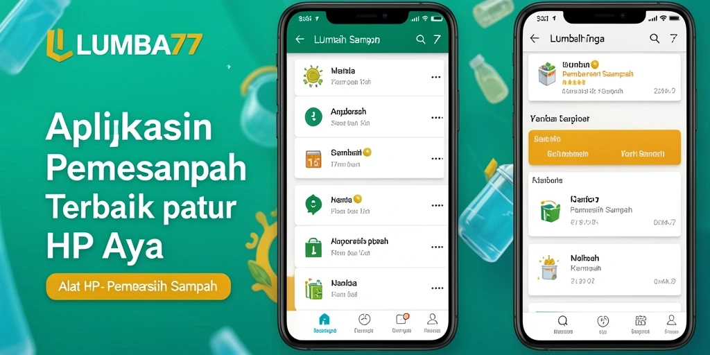 Antarmuka LUMBA77 yang bersih dan mudah digunakan untuk pembersihan sampah.