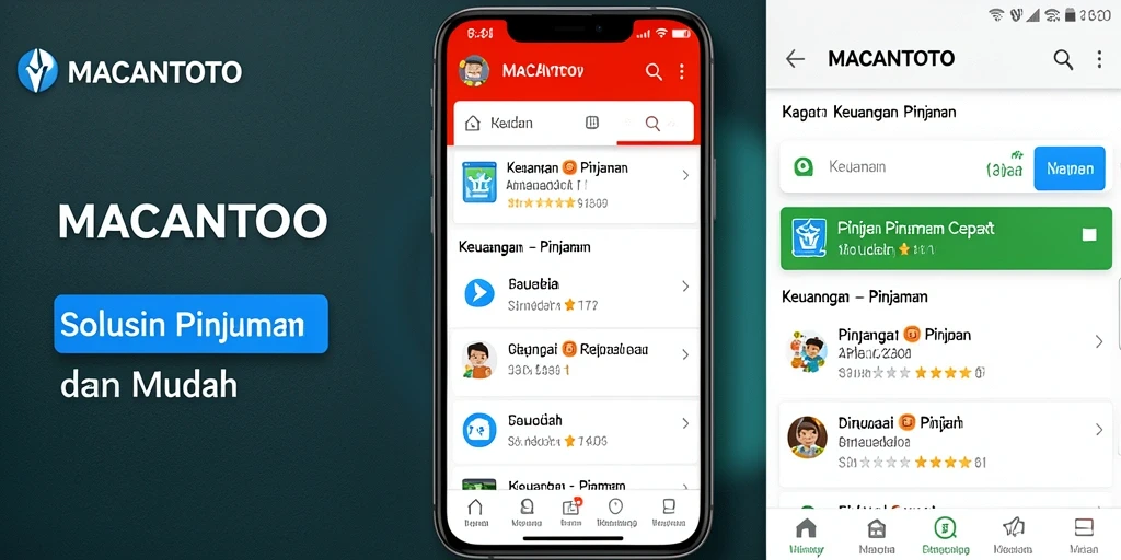 Tampilan antarmuka aplikasi MACANTOTO yang sederhana dan informatif.