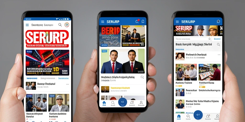 Antarmuka modern dan fungsional dari aplikasi SERURP.