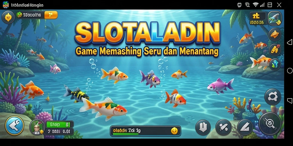 Tampilan antarmuka <strong>SLOTALADIN</strong> yang menarik dengan fitur memancing yang lengkap.