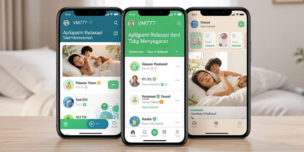 Antarmuka VM777 yang nyaman untuk Tidur & Relaksasi.